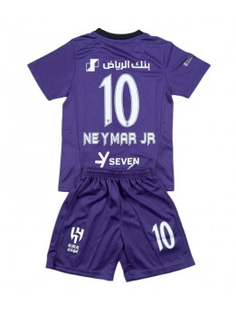 Al-Hilal Neymar Jr #10 Replika Tredje Kläder Barn 2024-25 Kortärmad (+ byxor)